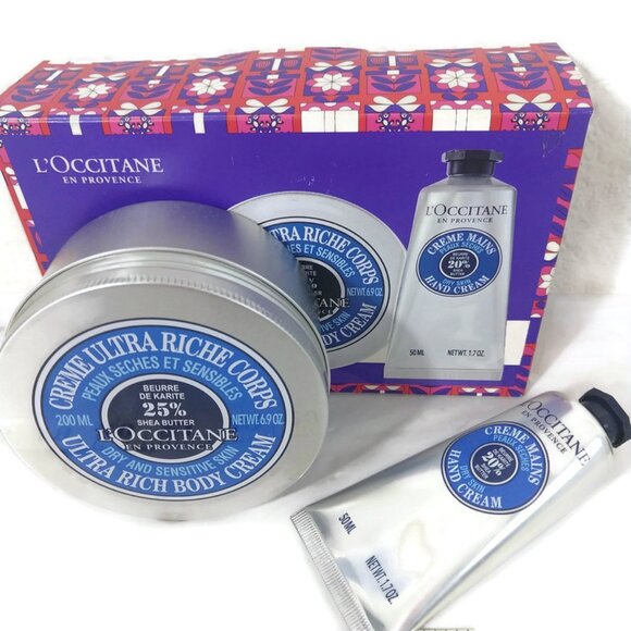 L'OCCITANE Comfort & Shea Body and Hand Cream Duo Set 200/50ML NIB - Picture 1 of 4